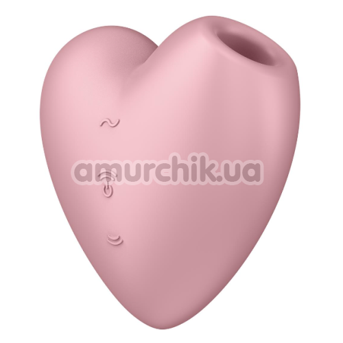 Симулятор орального секса для женщин с вибрацией Satisfyer Cutie Heart, розовый - Фото №1