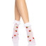 Шкарпетки Leg Avenue Strawberry Ruffle Top Anklets, білі - Фото №3