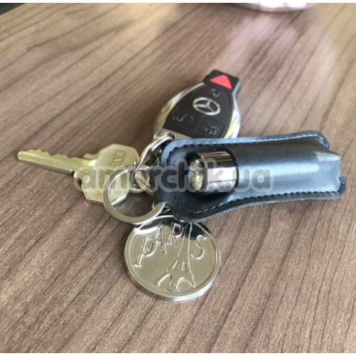 Вибропуля First-Class Bullet With Key Chain Pouch, серая
