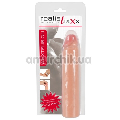 Насадка на пеніс Realistixxx Extension Sleeve (+10 см), тілесна