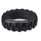 Эрекционное кольцо Menz Stuff Penis Tire 42mm, черное - Фото №1