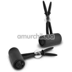 Вибростимуляторы для сосков Fetish Fantasy Series Vibrating Silicone Nipple Lassos, черные - Фото №1