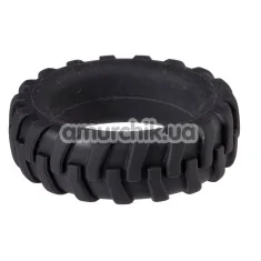 Эрекционное кольцо Menz Stuff Penis Tire 42mm, черное - Фото №1