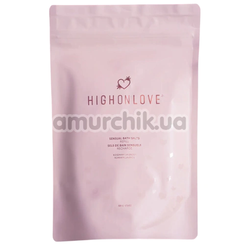 Сіль для ванни HighOnLove Sensual Bath Salts Refill, 500 г - Фото №1