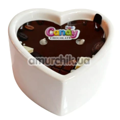 Свеча для массажа Candy Heart Chocolate - шоколад, 70 мл - Фото №1