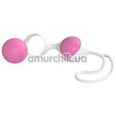 Вагінальні кульки Minx Discretion Love Balls, біло-рожеві - Фото №1