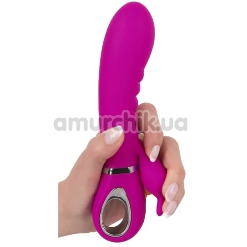Вибратор XouXou Super Soft Silicone Rabbit Vibrator, розовый