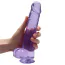Фаллоимитатор Realrock Crystal Clear Dildo Realistic 9, фиолетовый - Фото №4