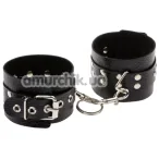 Наручники sLash Leather Rastraints Hand Cuffs, черные - Фото №1