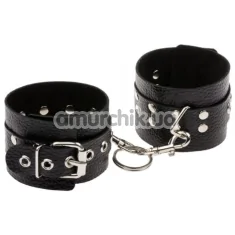 Наручники sLash Leather Rastraints Hand Cuffs, чорні - Фото №1