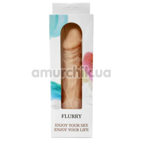 Вібратор Boss Series Flurry, тілесний