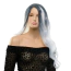 Парик Fetish Hair Wavy Balayage Wig With No Bangs, белый - Фото №1