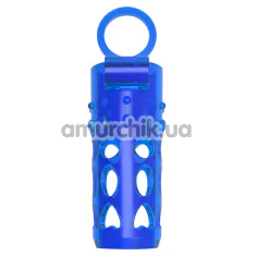 Насадка на пеніс з вібрацією GK Power Vibrating Sleeve Enhancer, синя - Фото №1
