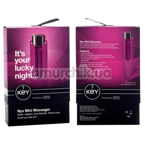 Вібратор KEY Nyx Mini Massager, рожевий