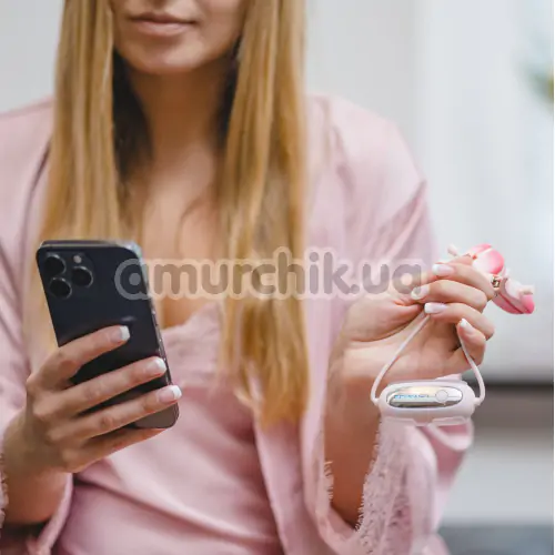 Затискачі для сосків з вібрацією Lovense Gemini, рожеві