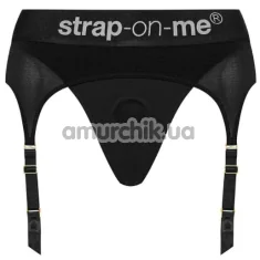 Трусики для страпона з підв'язками Strap-On-Me Rebel Harness, чорні - Фото №1