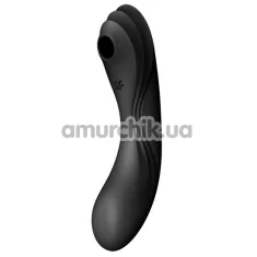 Симулятор орального сексу для жінок з вібрацією Satisfyer Curvy Trinity 4, чорний - Фото №1