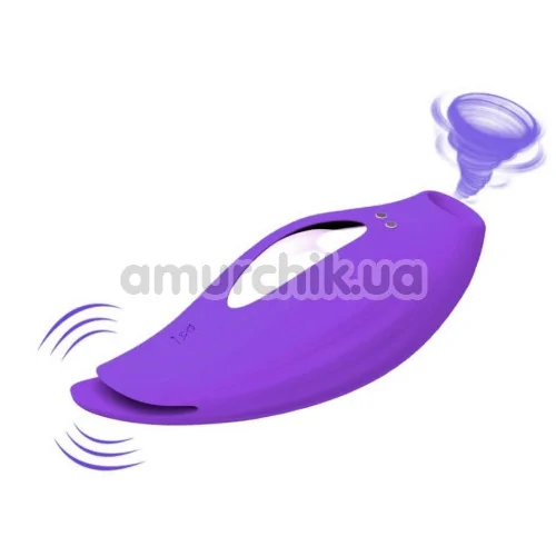 Симулятор орального сексу з вібрацією для жінок Sucking Vibrator PL-VR292, фіолетовий