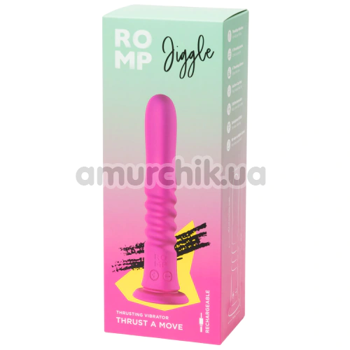Вибратор с толчками Romp Jiggle, малиновый