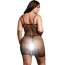 Платье Le Desir Short Dress Fishnet and Spaghetti Straps, черное - Фото №12