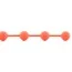 Набор анальных цепочек Posh Silicone “O” Beads, оранжевый - Фото №9