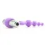 Віброкільце з анальним стимулятором L'Amour Premium Silicone Beaded Vibro Ring, фіолетове - Фото №3