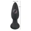 Анальная пробка с вибрацией Black Velvets Remote Controlled Vibrating Plug, черная - Фото №5