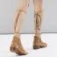 Гартеры для голеней Bijoux Indiscrets Maze Back Leg Garter, коричневые - Фото №5