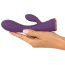 Вібратор Super Soft Double Layer Silicone Rabbit Vibrator, фіолетовий - Фото №7