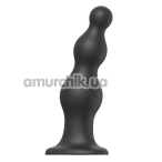 Фаллоимитатор Strap-On-Me Dildo Plug Beads XXL, черный - Фото №1