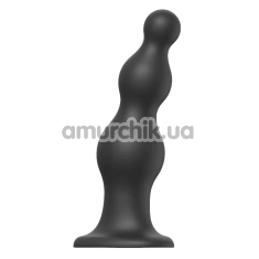 Фаллоимитатор Strap-On-Me Dildo Plug Beads XXL, черный - Фото №1