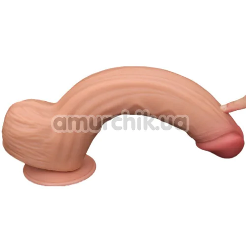 Фаллоимитатор Sliding-Skin Dual Layer Dong King Sized 12, телесный
