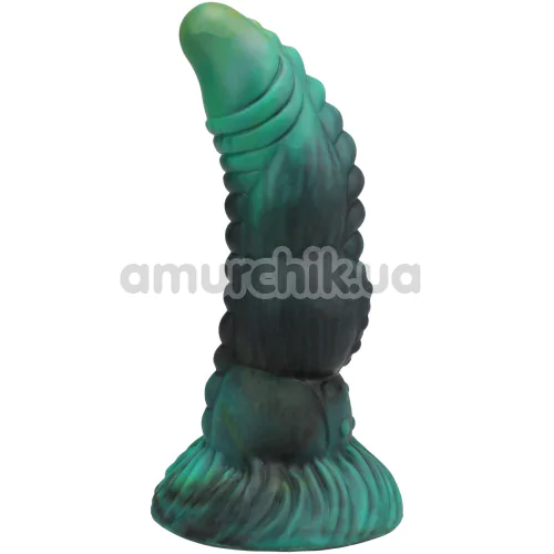 Фалоімітатор Doc Johnson Vac-U-Lock х Fantasy Fuckers Green Serpent, чорно-зелений