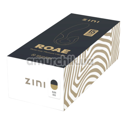 Вибратор для точки G Zini Roae, черный