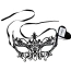 Маска DS Fetish Eye Mask Metal 411047, черная - Фото №2