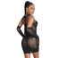 Сукня Star Night Sparkle Rhinestone Fishnet Dress, чорна - Фото №5