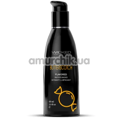 Оральний лубрикант Wicked Aqua Butterscotch - вершкова карамель, 60 мл - Фото №1