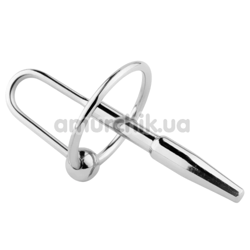 Уретральная вставка Metal Penis Plug No. 05, серебряная