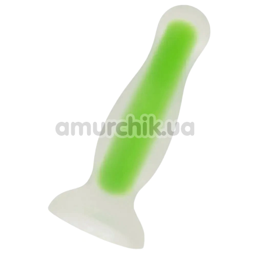 Анальна пробка Alume Glow In The Dark Silicone Plug S, зелена