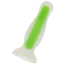 Анальна пробка Alume Glow In The Dark Silicone Plug S, зелена - Фото №4