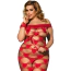 Сукня Star Night Sandy Bodystocking Dress, червона - Фото №5