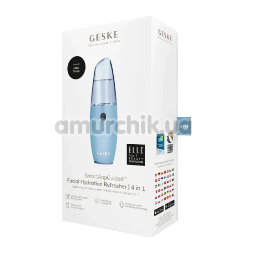 Зволожувач для шкіри обличчя Geske Facial Hydration Refresher 4 in 1, блакитний