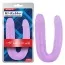 Двокінцевий фалоімітатор Hi-Rubber Born To Create Pleasure 17.7, фіолетовий - Фото №2