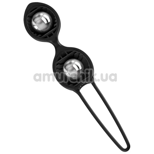 Вагинальные шарики Fun Factory Smartballs Duo, черно-белые