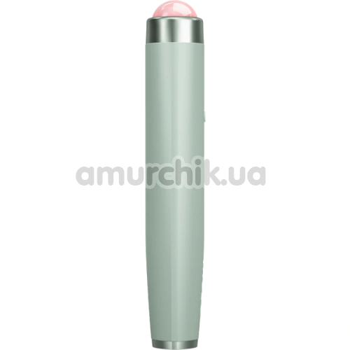 Ультразвуковая ручка-массажер для лица Geske Sonic Rose Quartz LED Depuffing Pen 8 in 1, зеленая