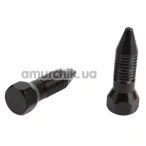Зажимы для сосков Sins Inquisition Screw Shaped Magnetic Nipple Clamps, черные - Фото №1