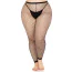 Леггинсы Leg Avenue Industrial Net Footless Tights, черные - Фото №5