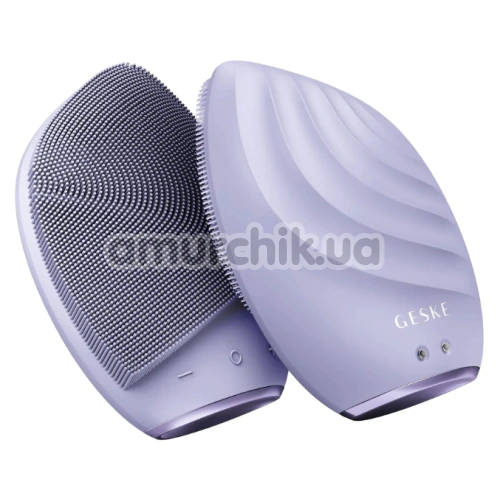 Ультразвуковая щетка для лица Geske Sonic Facial Brush 5 in 1, сиреневая - Фото №1