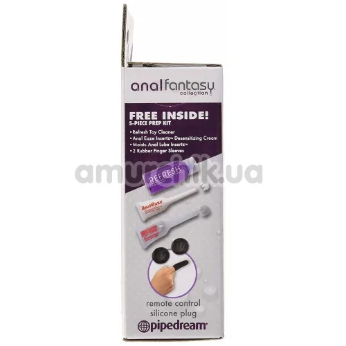 Анальна пробка з вібрацією Anal Fantasy Collection Remote Control Silicone Plug, чорна