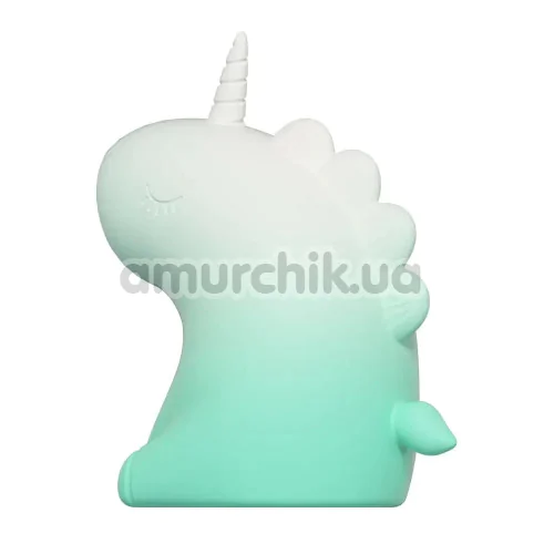 Кліторальний вібратор з пульсацією Univibe Sexy Unicorn, біло-бірюзовий